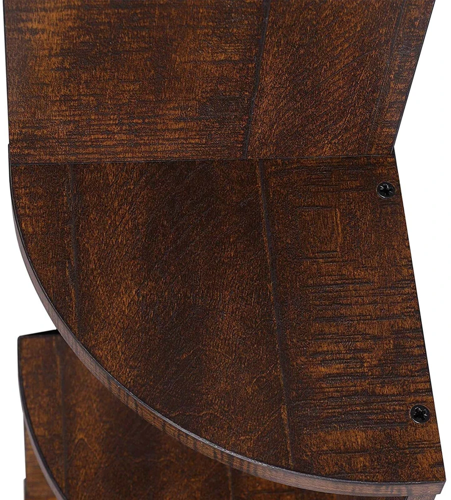 VASAGLE kampinė lentyna su 4 lentynomis, 33.4 x 33.4 x 125 cm, 6955880393282