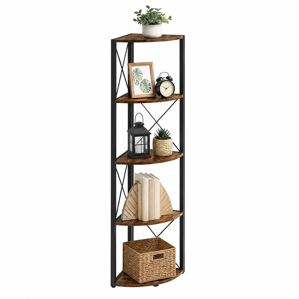 Songmics Kampinė lentyna VASAGLE, 5 lygiai, 160 cm