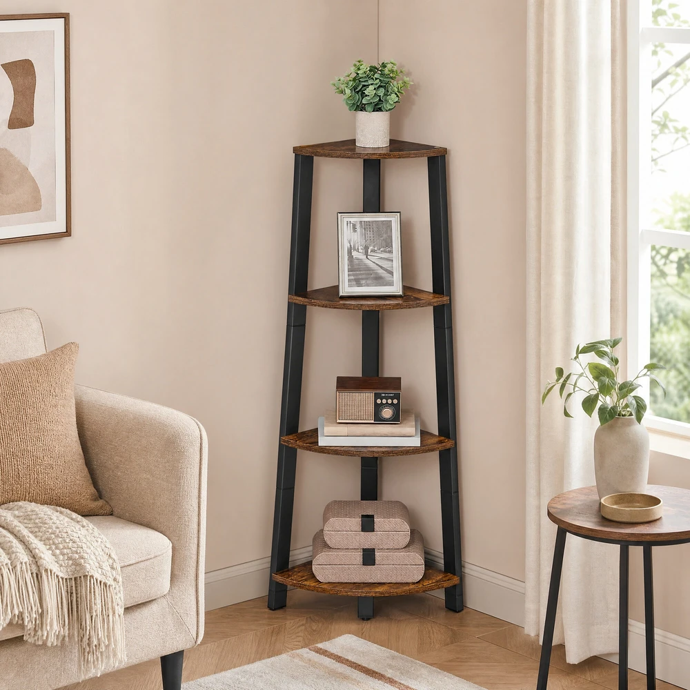Songmics Kampinis lentyna 34x125x34 cm, 4 lentynos