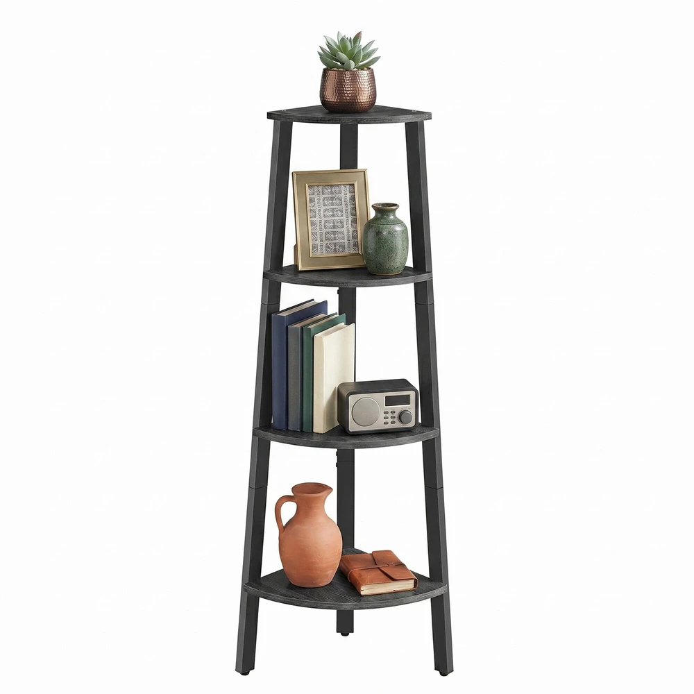 Songmics Kampinė lentyna 33,4x33,4x125 cm
