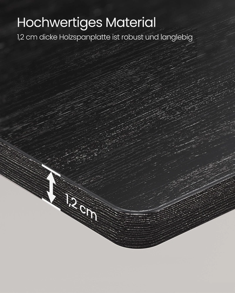 Songmics Vasagle "L" formos kampinė lentyna pramoninio dizaino juoda