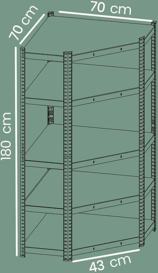Songmics Kampinis Stelažas sunkesniems daiktams, 5 lygiai, metalinis, 70x70x180 cm