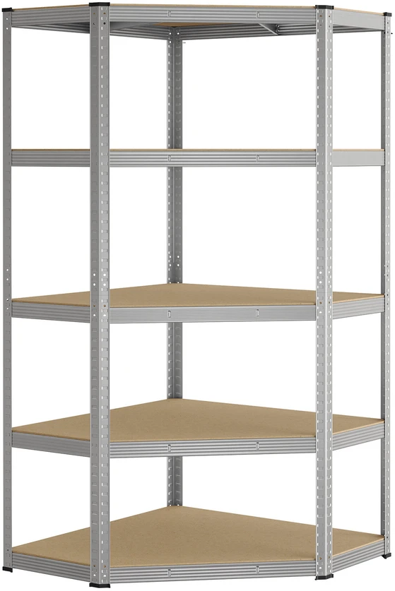 Songmics Kampinis Stelažas sunkesniems daiktams, 5 lygiai, metalinis, 70x70x180 cm