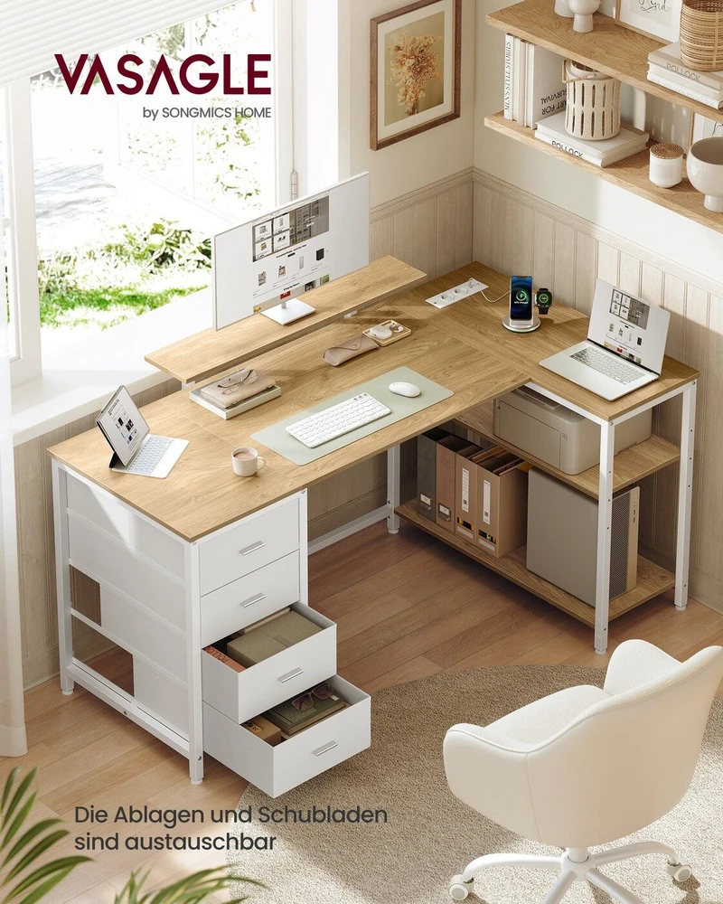 Songmics Kampinis stalas 140 x 80 x 90 cm