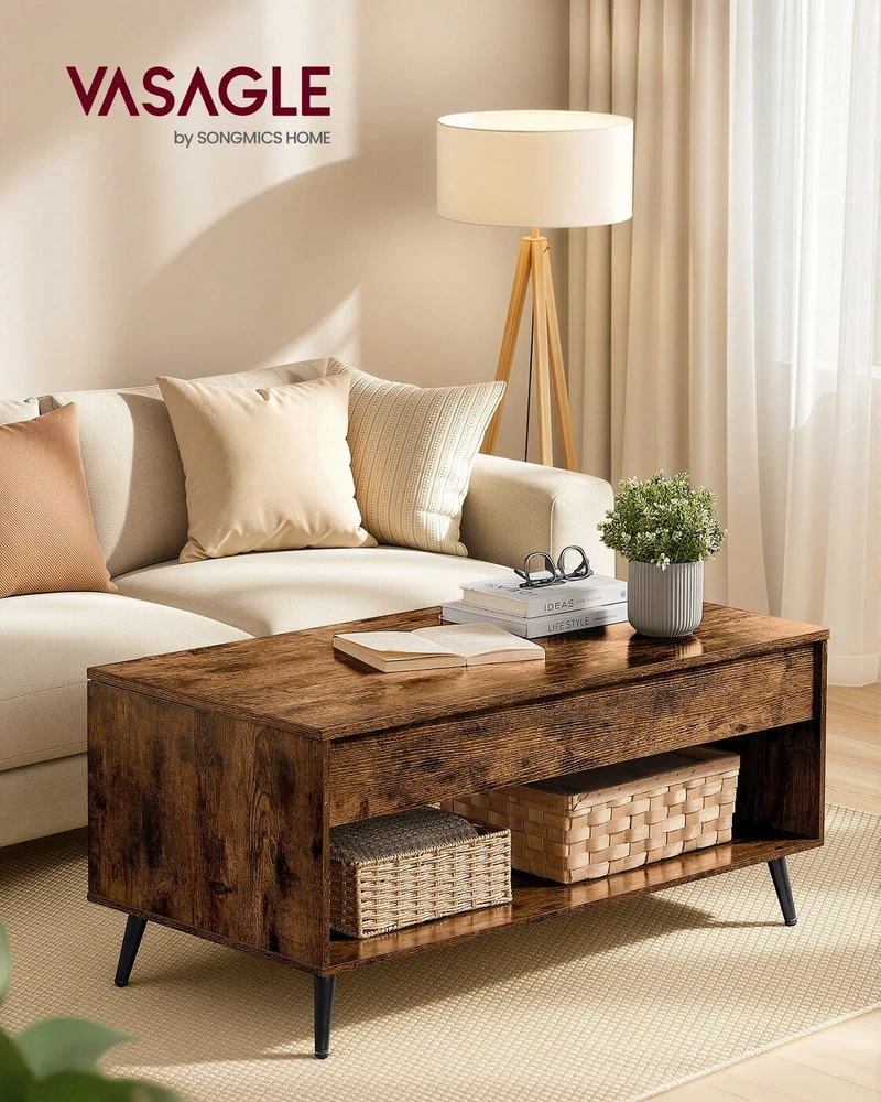 Songmics Kavos staliukas 50 x 100 x 45/58,5 cm