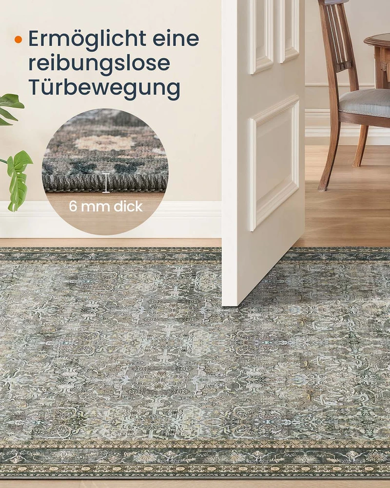 Songmics Kilimas 160x230 cm graikinio riešuto spalvos