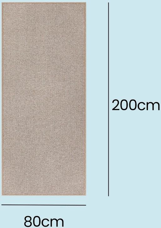 Songmics Kilimas 80 x 200 cm, smėlio spalvos