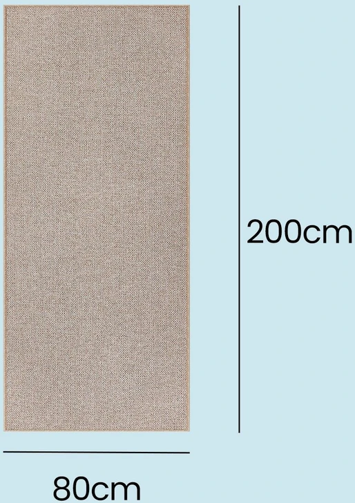 Songmics Kilimas 80 x 200 cm, smėlio spalvos