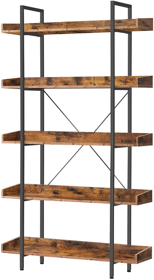 Songmics Knygų lentyna, 100x28x178 cm, 5 lentynos