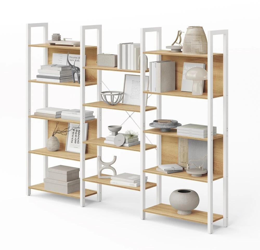 Songmics Knygų lentyna 24 × 128 × 166 cm