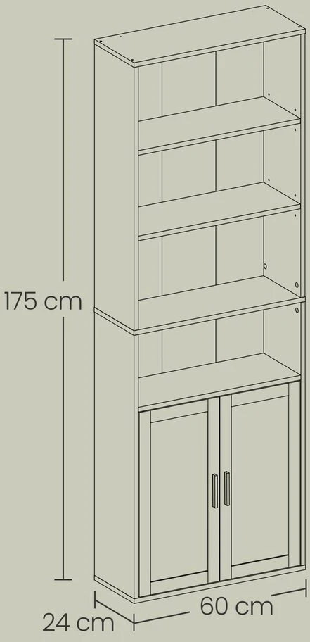 Songmics Lentyna 24 x 60 x 175 cm