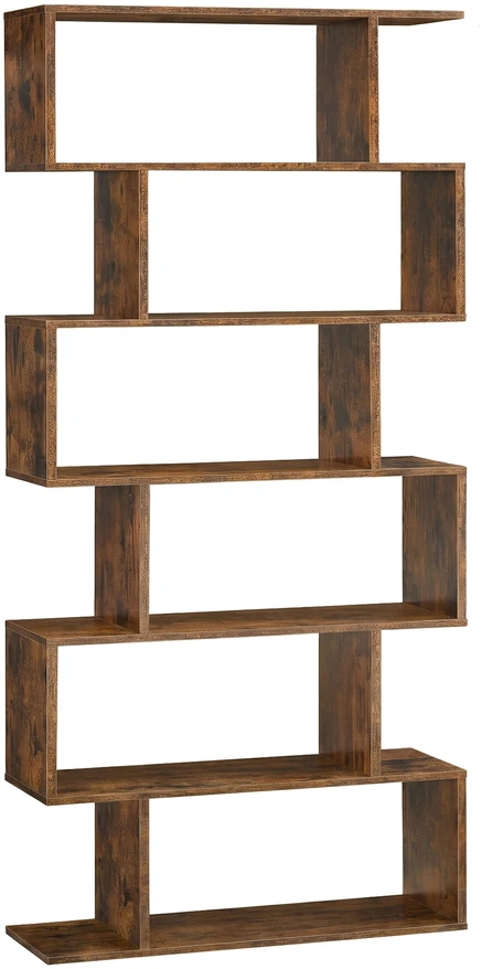Songmics Knygų lentyna, 6 lygių, 70x24x190,5 cm