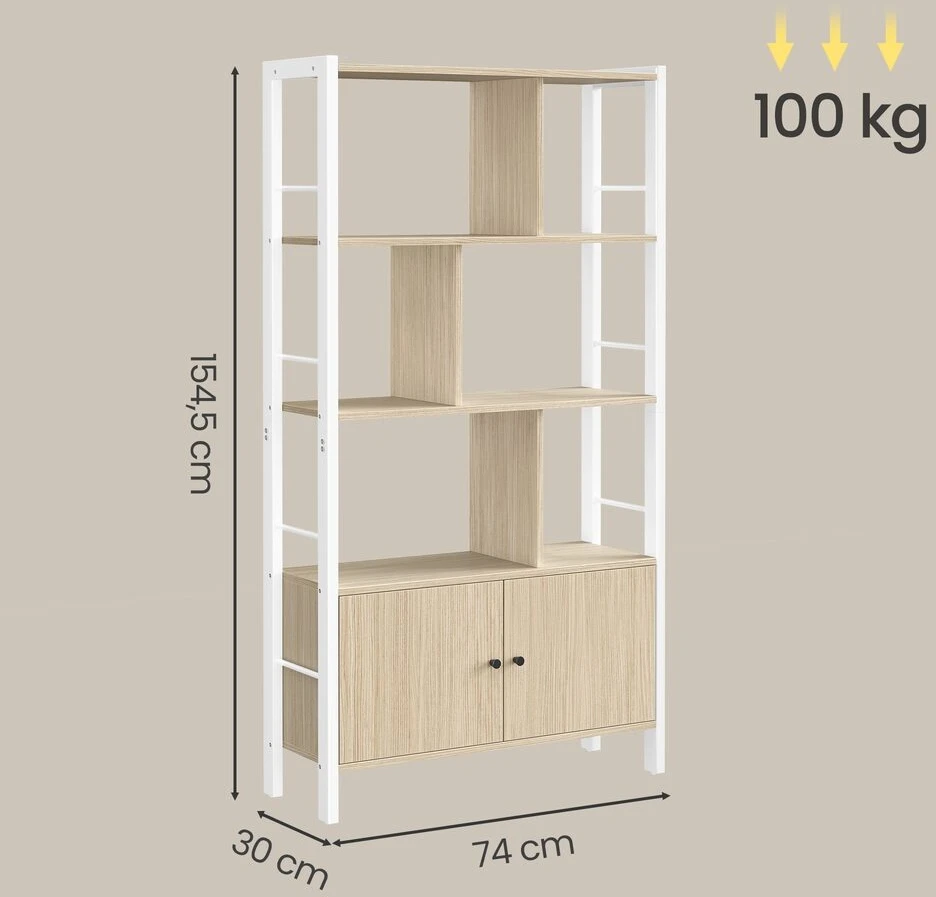 Songmics Knygų spinta 30 x 74 x 154,5 cm