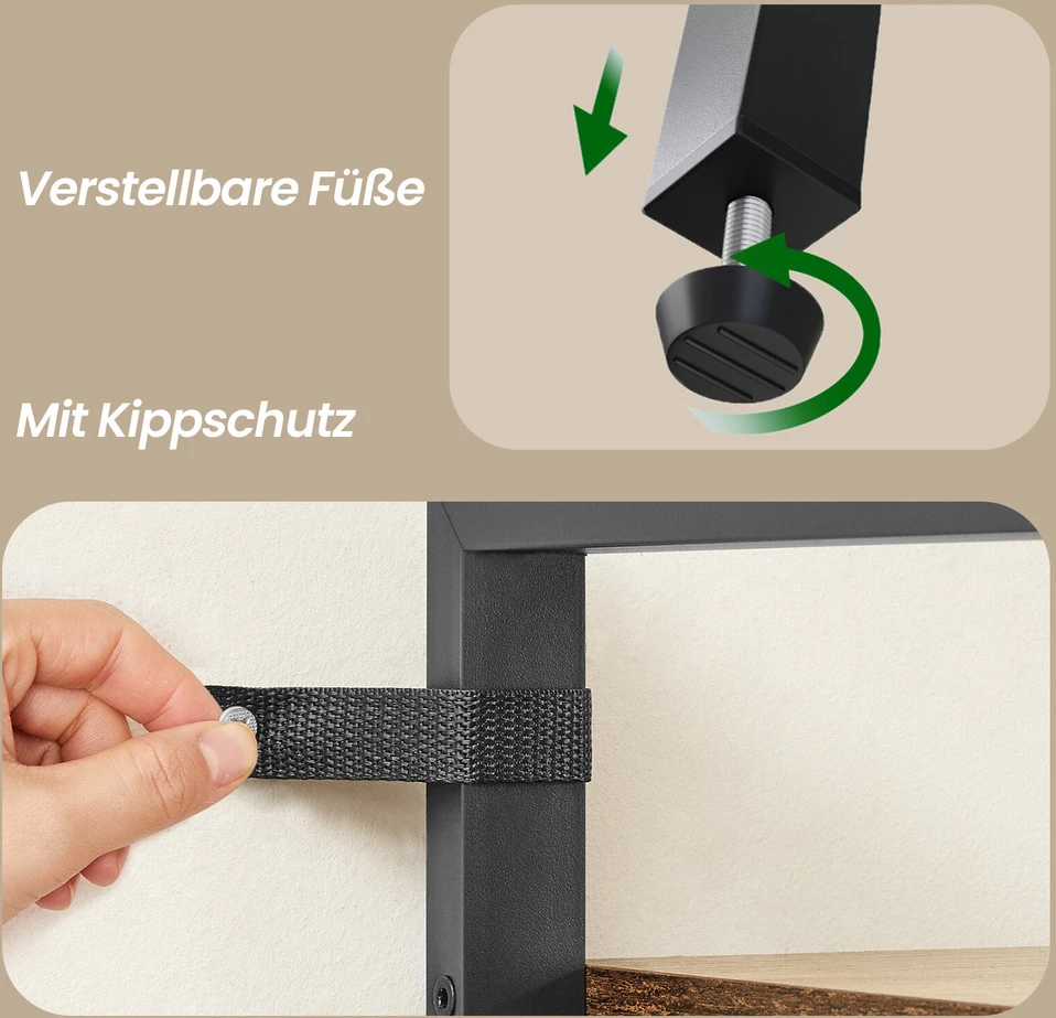 Songmics Knygų lentyna 80x30x153 cm