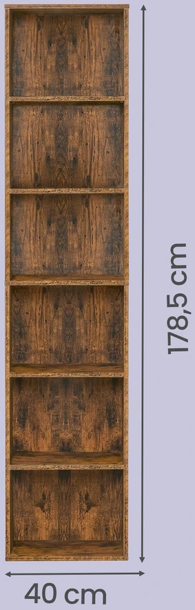 Songmics Knygų lentyna 24 x 40 x 178,5 cm