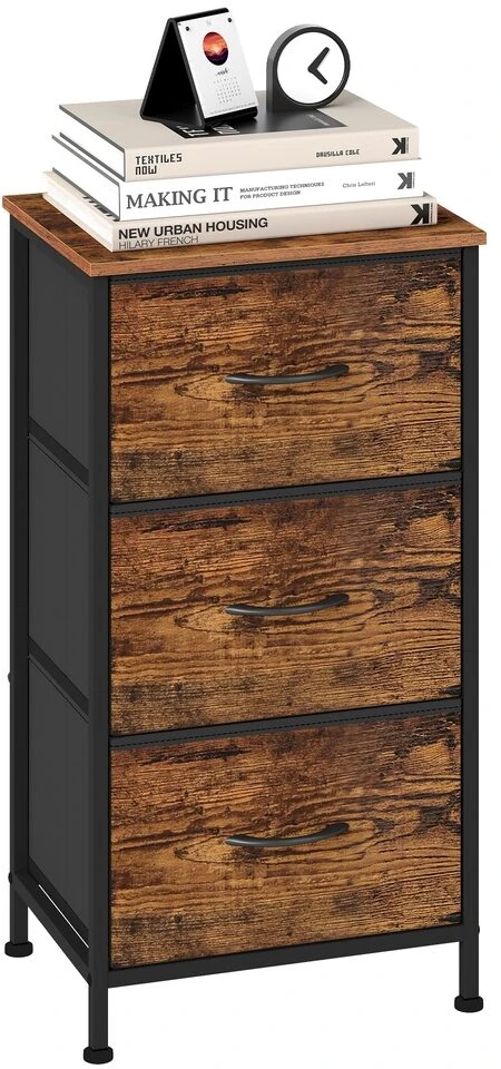 Songmics Komoda ruda-juoda