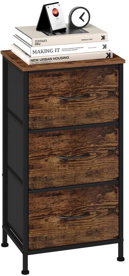 Songmics Komoda ruda-juoda