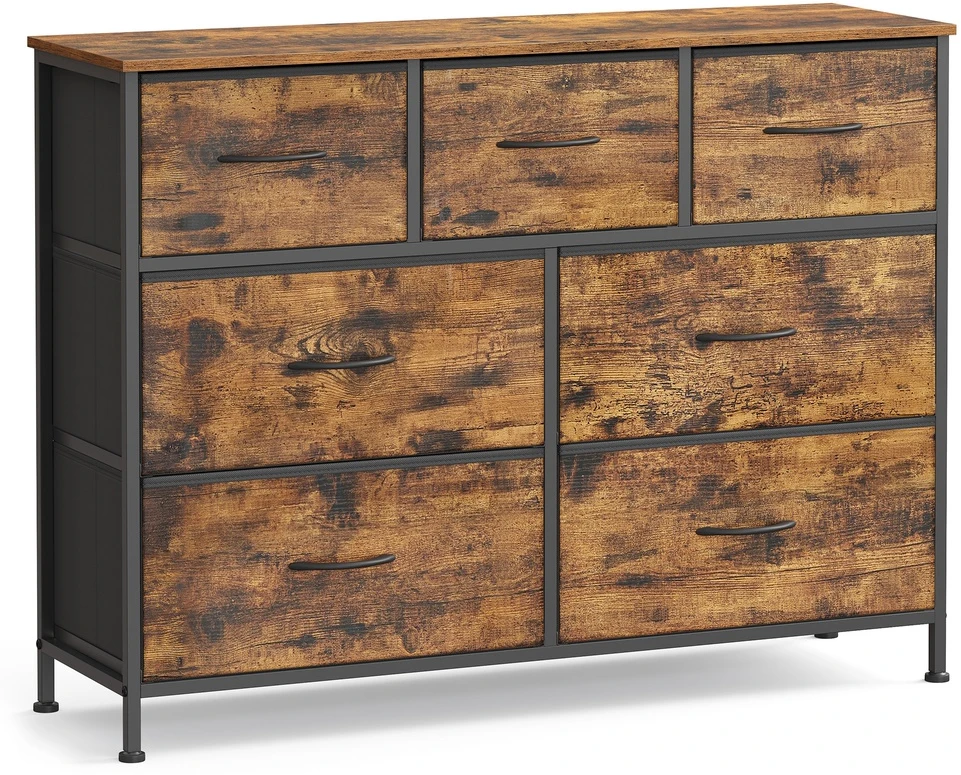 Songmics Komoda ruda-juoda