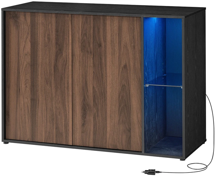 TV staliukas Songmics Indauja su apšvietimu ir Toolless technologija