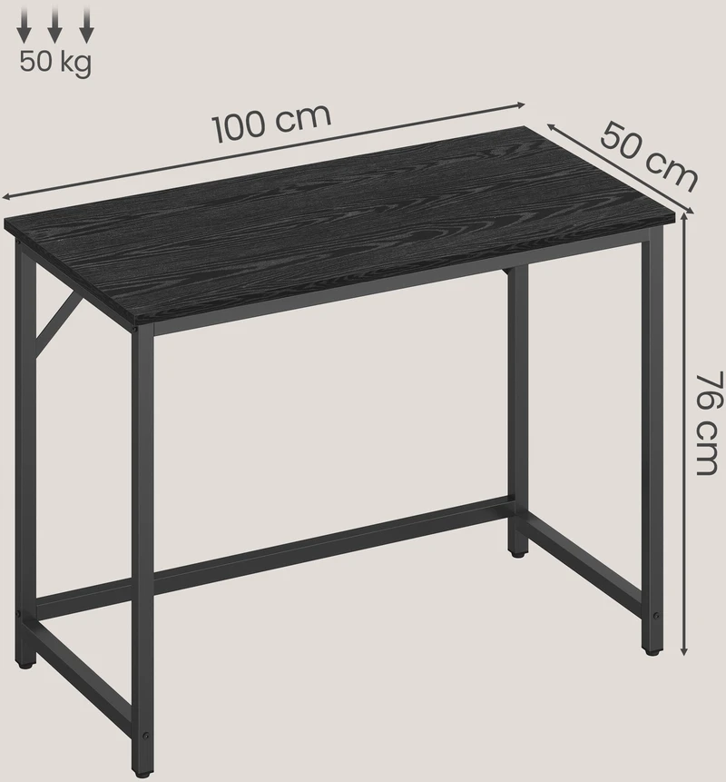 Songmics Rašomasis stalas 50 x 100 x 75 cm