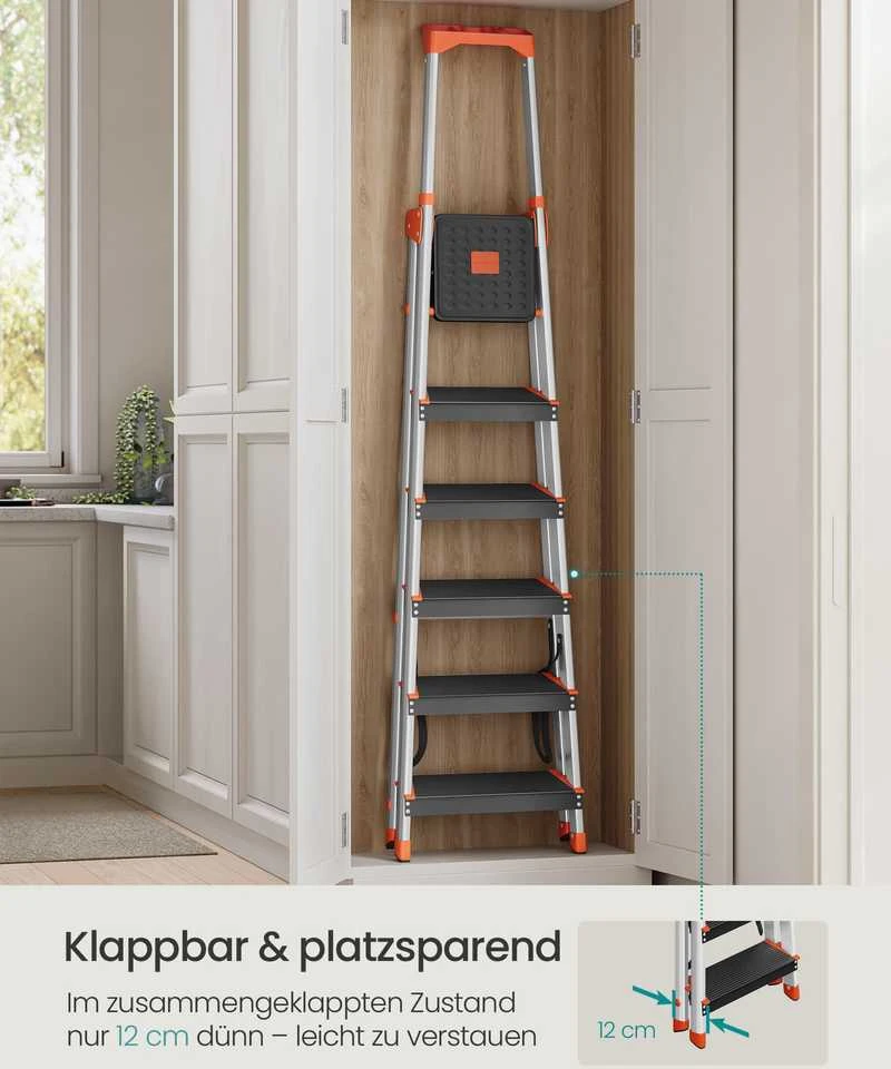 Songmics 6 pakopų kopėčios