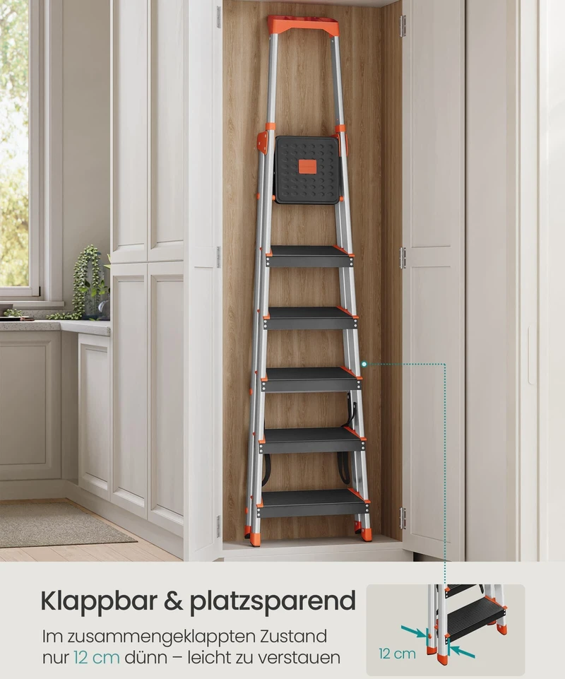 Songmics 6 pakopų kopėčios