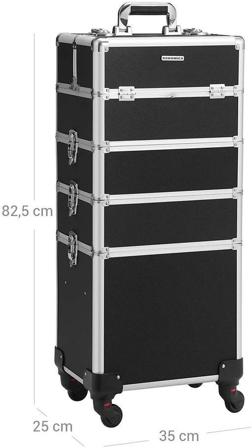 Songmics Kosmetikos vežimėlis XXL juodas