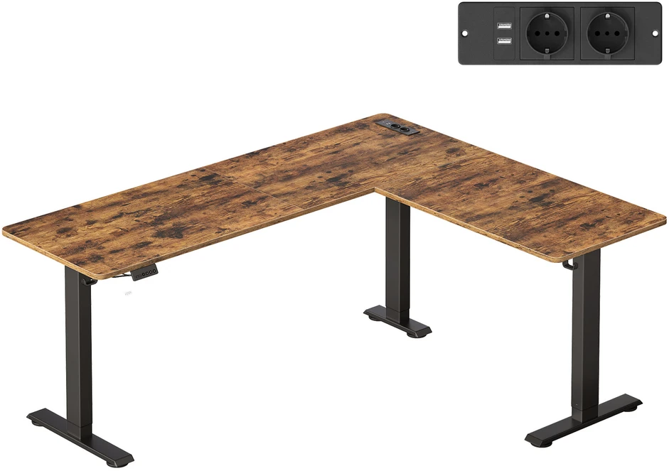 Songmics Reguliuojamo aukščio stalas 190 x 155 cm