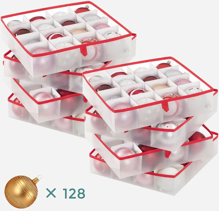 Songmics Kalėdinių papuošalų laikymo dėžutė