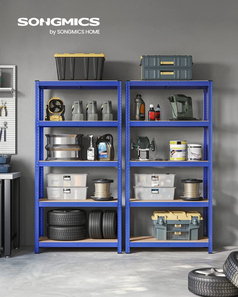 Sandėliavimo lentyna SONGMICS 180x90x40 cm mėlyna