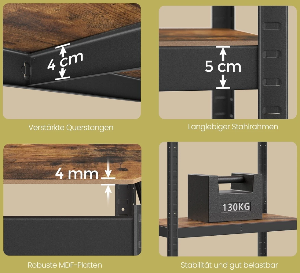Lentyna SONGMICS 40x80x160 cm, 520 kg