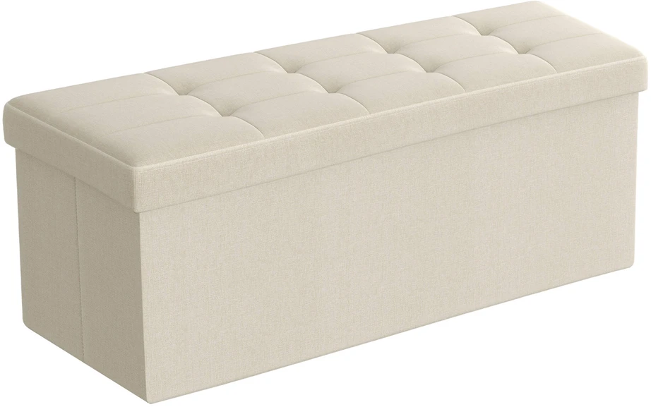 SONGMICS suoliukas su saugojimo vieta, 38 x 110 x 38 cm, sėdimoji dėžė
