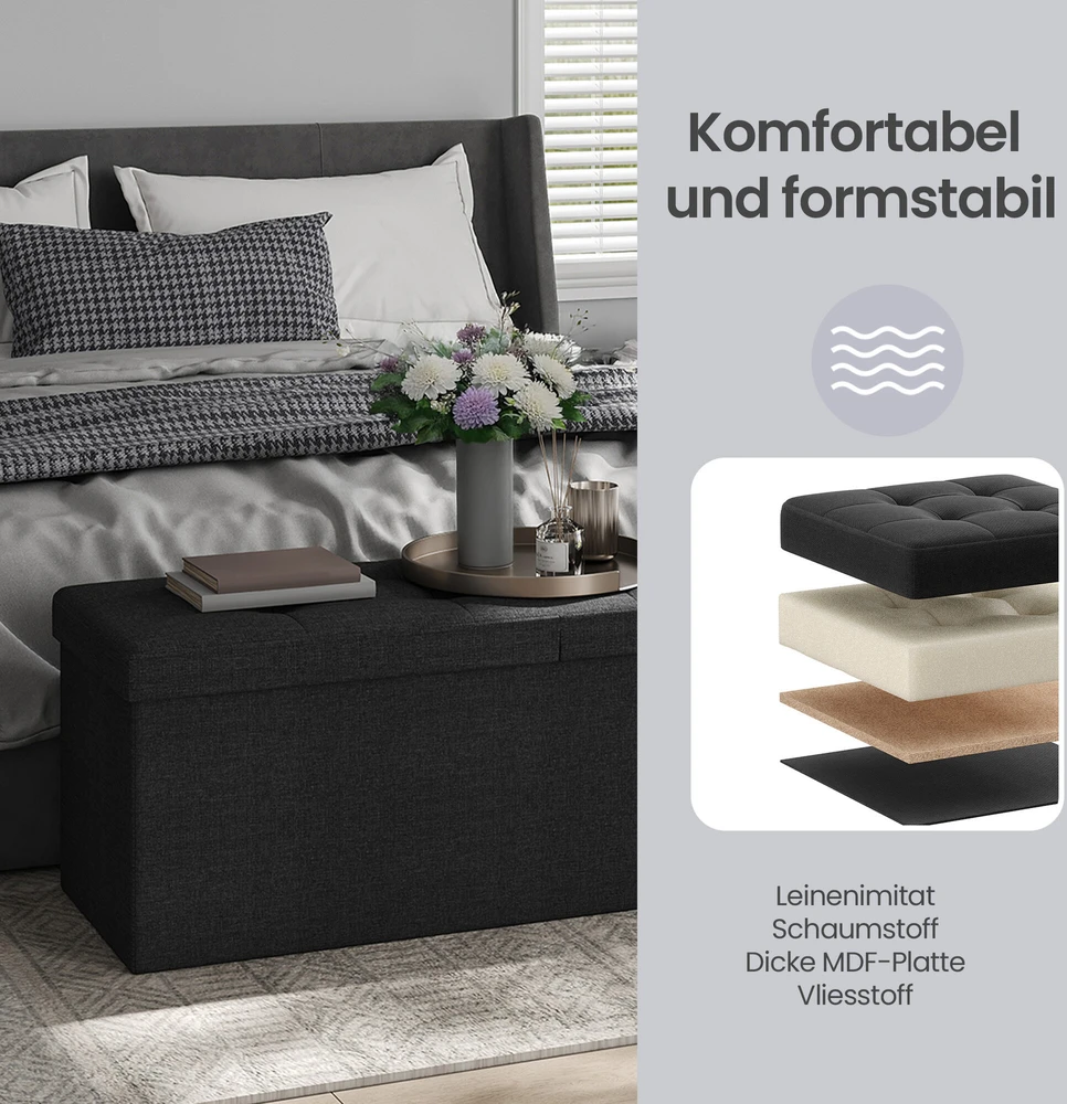 Songmics Pufas 38 x 110 x 38 cm