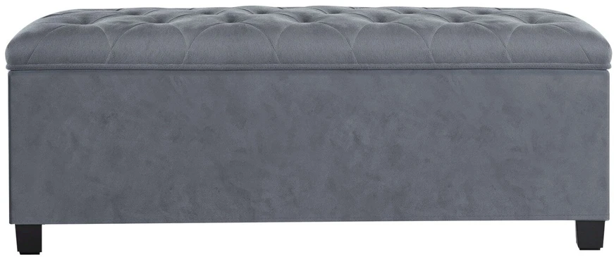 Songmics Pufas su daiktadėže 40 x 110 x 40 cm pilka