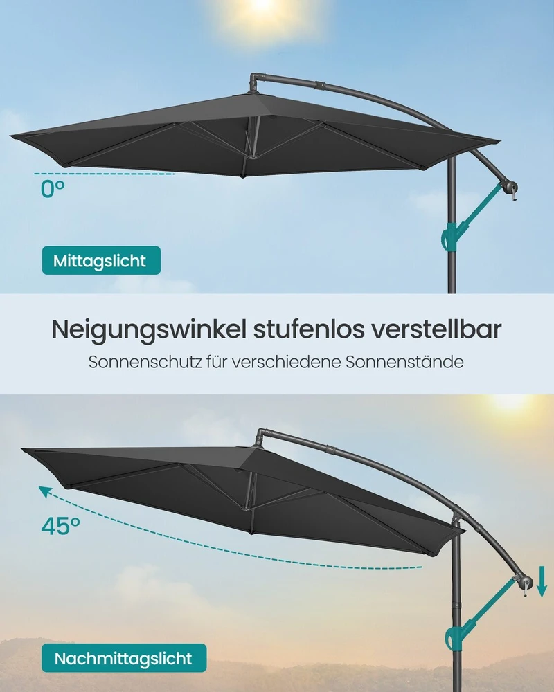 Songmics Skėtis 350 cm