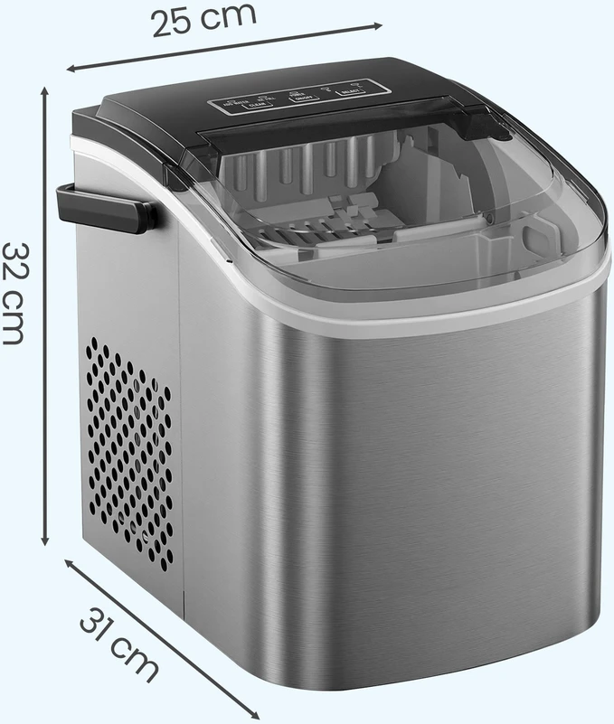 Kaitlentė Songmics Ledo kubelių gamintuvas sidabrinis