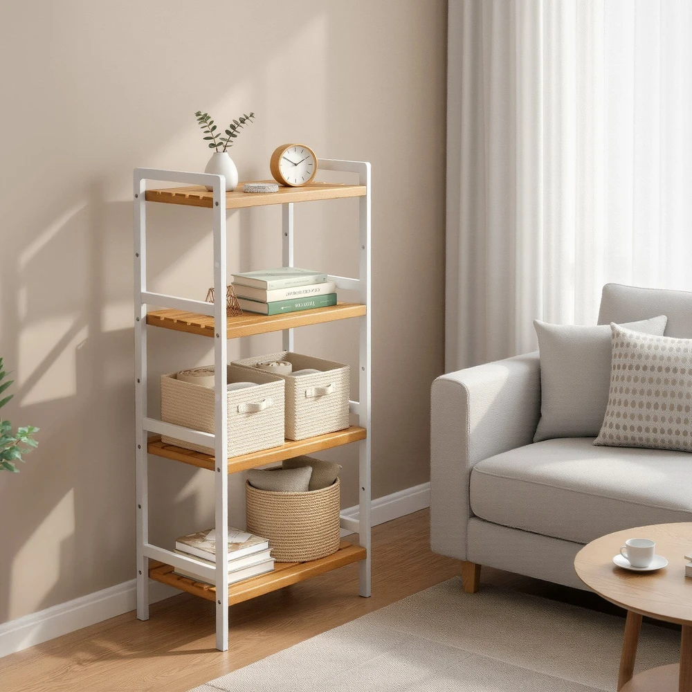 Songmics Lentyna su 4 lentynomis 45 x 31,5 x 111 cm