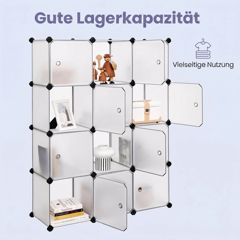 Songmics Spinta su 12 kubelių 93x31x123 cm