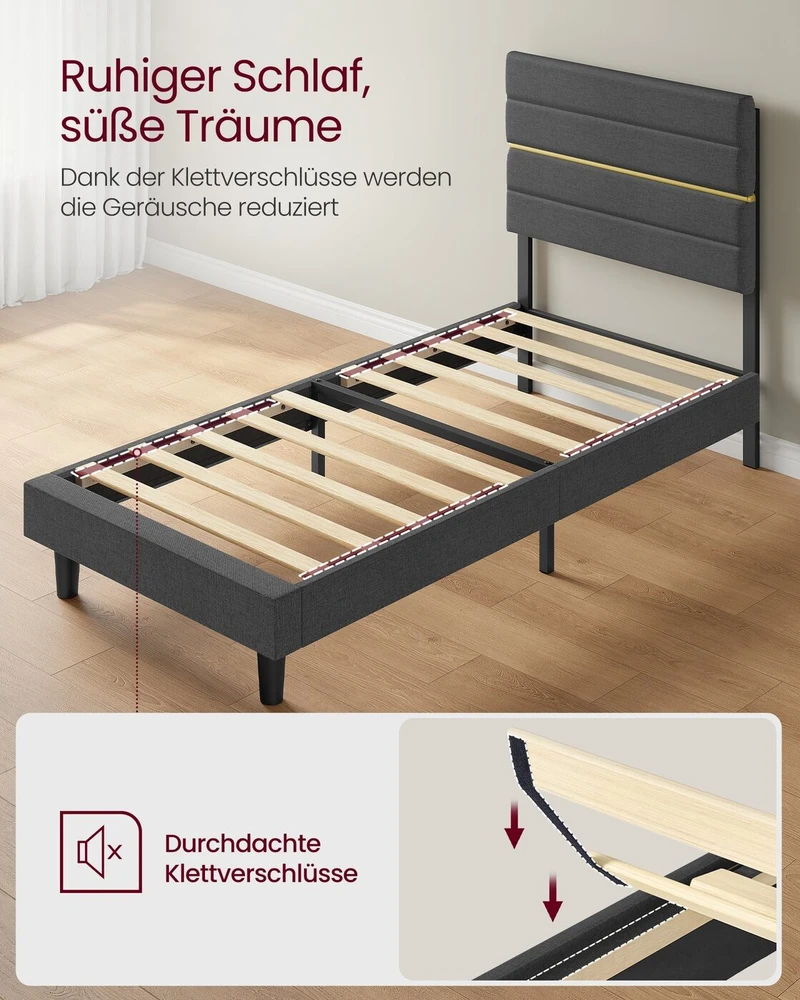Songmics Dvigulė lova 202 × 90 cm