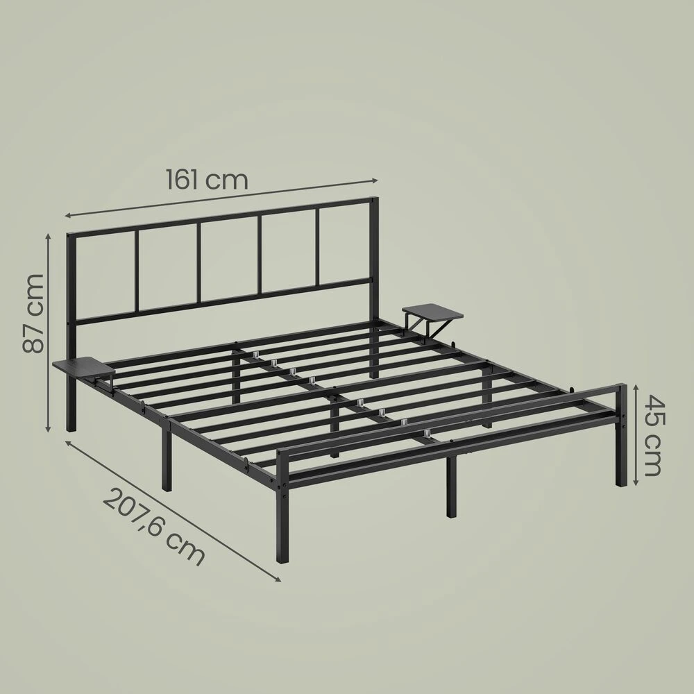 Lova Songmics Lovos rėmas 160 × 200 cm