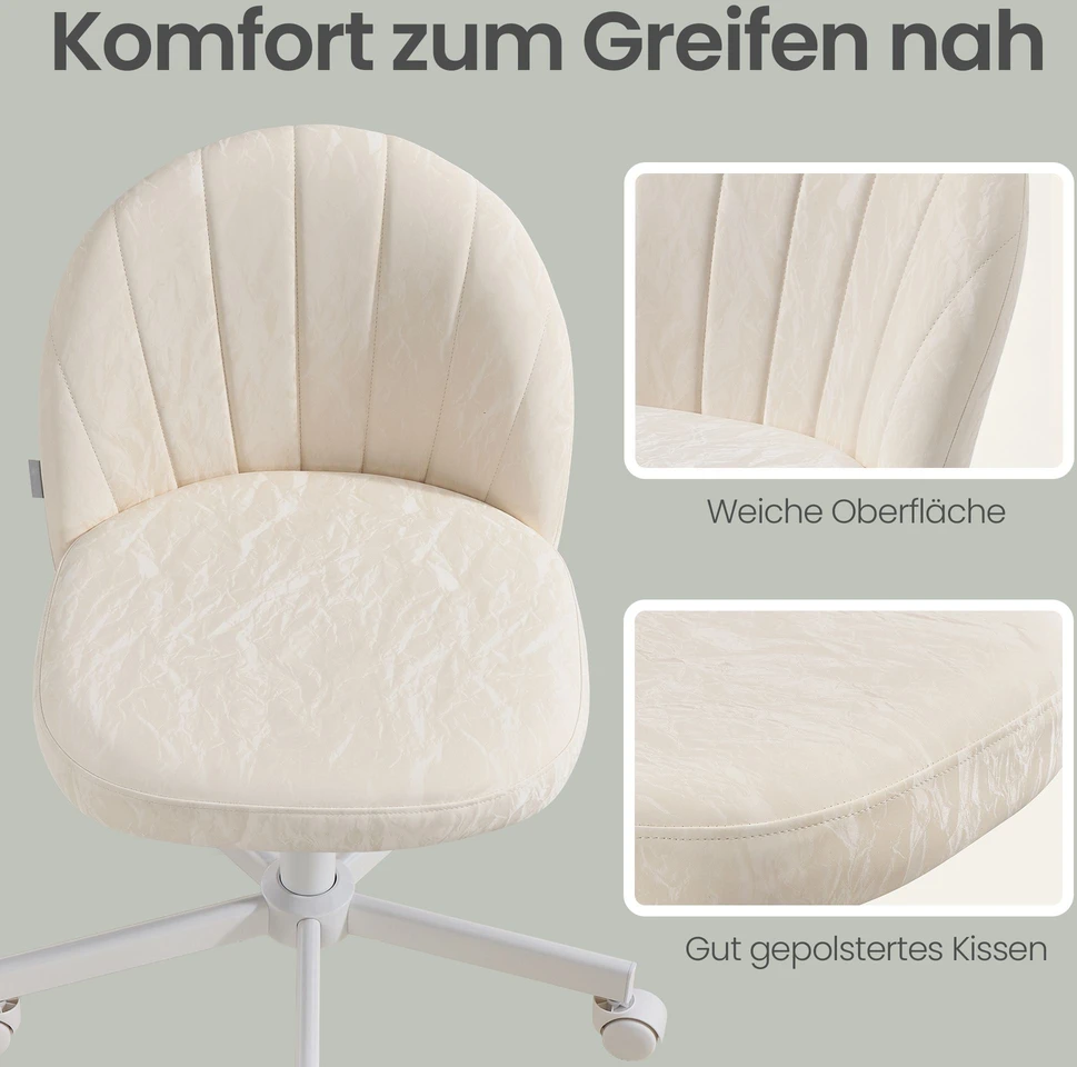 Songmics Kosmetinė kėdė balta