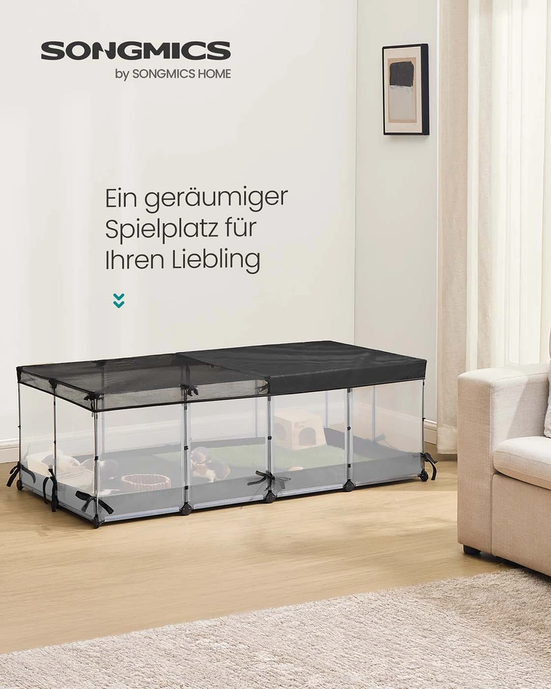 Songmics Gyvūnų narvas 144 x 74 x 47 cm