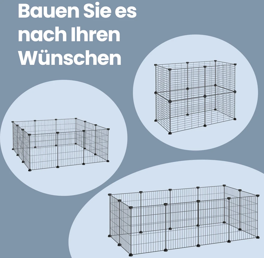 Gyvūnų aptvaras SONGMICS, 143x73x46 cm