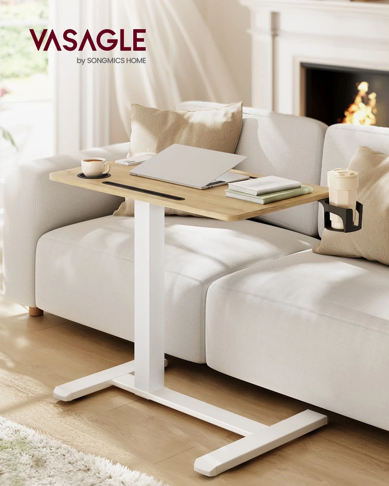 Songmics Mobilus staliukas su ratukais, 70 x 40 x 65–102 cm