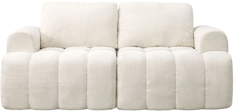 Songmics Moduline sofa be rėmo su šenilo apmušalu, balta, svetainei