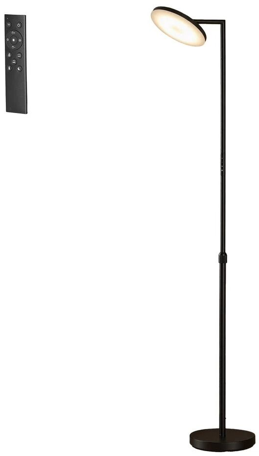 Songmics Naktinis staliukas su elektros lizdais, LED apšvietimu, 2 stalčiais ir atvira lentynėle, 40,1 x 30 x 50,2 cm, rašalo juodos spalvos