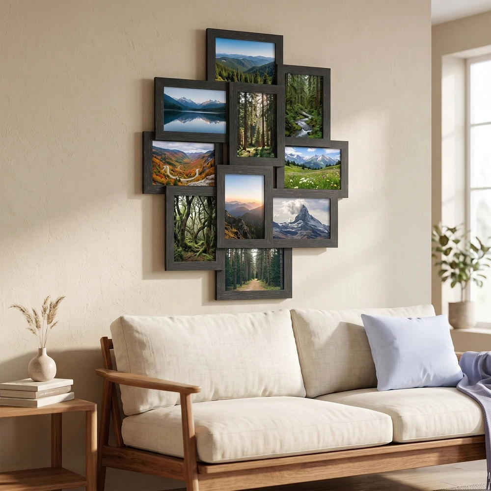 Nuotraukų rėmelis Songmics Koliažas 60 x 49.3 x 3.6 cm 10 vnt.