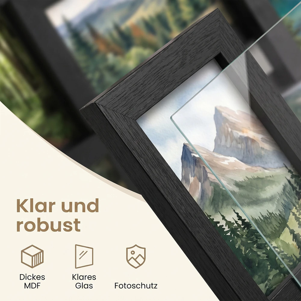 Nuotraukų rėmelis Songmics Nuotraukų rėmelių koliažas 10 x 15 cm 12 vnt.
