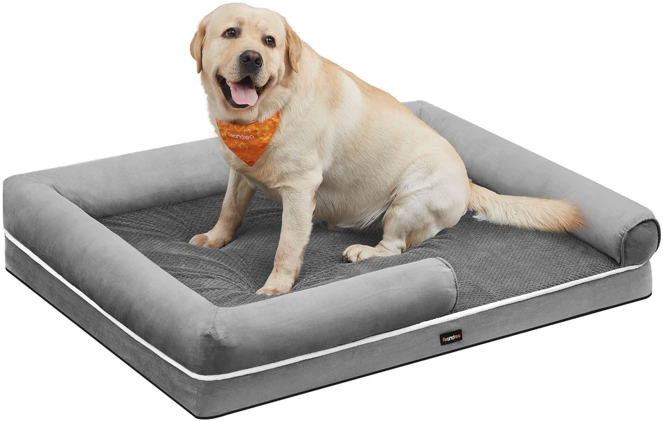 Songmics Feandrea Ortopedinė lova šunims Pagalvėlė šunims Krepšelis šunims Minkštas paminkštinimas Sofa šunims