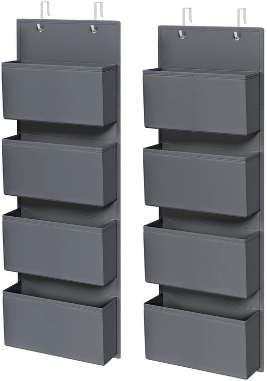 SONGMICS pakabinamas durų organizatorius su 4 kišenėmis, 33,5 x 12 x 100 cm, RDH04G